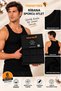 Silver Men's Ribbed Sports T-Shirt, Pack of 6, 100% Cotton, Comfortable Fit, Special Boxed Packaging, Black Color.