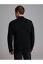 Black Regular Fit Zippered Knit Cardigan - 5