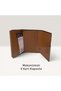 Genuine Leather Card Holder Wallet with Snap Closure and RFID Protection - 3