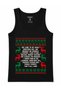 Christmas Cookie Drama - Funny Reindeer Ugly Christmas Sweater Graphic Tank Top