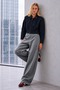 Women's Button-Down Shirt Collar Crop Oversized Seasonal Navy Blue Jacket - 6