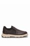 26Ksrrm1076 Men's Genuine Leather Casual Shoes, Brown.