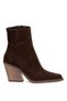 Elit 26Kzyn1759S Women's Genuine Suede Leather Heeled Boots, Brown.