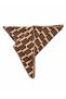 Geometric Patterned Brown Triangle Knit Scarf - 2