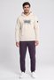 Men Sportswear Fit Long Sleeve Outdoor Hoodies, Beige - 2