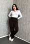 Women's Plus Size Steel Lycra Seam-Pocketed Leggings 0902 - 6