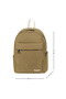 Waterproof Laptop Backpack with Compartments - Durable Canvas Fabric, Multi-Pocket Design, Suitable for University, Travel, School, Work, and Everyday Use - Unisex - Black, Khaki Green, Cream. - 7