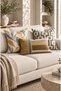 Avena Modern Digital Printed 4 Pillowcase + 1 Runner 5-Piece Set. Living Room Set: Double-Sided Cushion Cover and Runner - 5