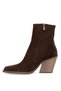 Elit 26Kzyn1759S Women's Genuine Suede Leather Heeled Boots, Brown. - 3