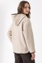 Hooded Plush Jacket 1173 - Beige - 4