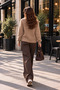 Crew Neck Buttoned Women's Knitwear Sweater - 2