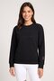 Women Sportswear Fit Long Sleeve Outdoor Sweatshirt, Black