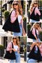 Women's Suede Shoulder Bag - 2