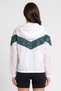 Women Sportswear Fit Outdoor Windbreaker Jacket, White - 4