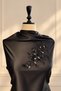 Beaded Applique with Leaf and Flower Motifs - 3