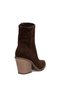 Elit 26Kzyn1759S Women's Genuine Suede Leather Heeled Boots, Brown. - 4