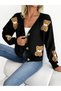 Cardigan, negru - 4