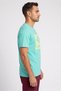 Men Sportswear Fit Short Sleeve Outdoor Camouflage T-Shirt, Aqua Green - 3