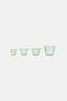 4 Piece Modern Nesting Measuring Cup Set, Green