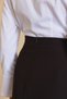 Brown Crepe Skirt with Pile Detail - 5