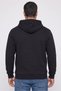 Men Textured Long Sleeve Hoodie, Black - 4