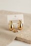 Gold Color Drop Earrings 30 mm