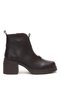 26Bk251.5511C Women's Genuine Leather Heeled Boots, Brown.