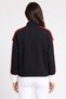 Women Sportswear Fit Long Sleeve Outdoor Sweatshirt, Black - 4