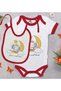 Bk Kids Sweet Dream Design Red Baby Bodysuit and Bib Gift Set - 1, for Ages 0-3 Months.