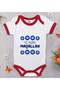 Bk Kids Mashallah Design Red Baby Bodysuit - Size 2, 0-3 Months.