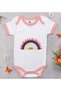BK Kids Pink Baby Bodysuit with Rainbow Design - 1 (12–18 months)