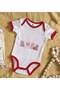 BK Kids Cute-Design Red Baby Bodysuit-2, 0–3 Months - 2