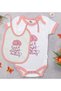 BK Kids "Good Night My Darling" Pink Baby Bodysuit and Bib Gift Set—1 (0–3 Months)