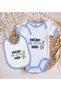 G Little Man Design Blue Baby Bodysuit and Bib Gift Set - 1, 12-18 Months. - 2