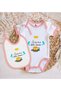 Bk Kids Mom's Coffee Time Design Pink Baby Bodysuit and Bib Gift Set - 1, 0-3 Months. - 2
