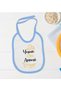 Bk Kids Yesun Oni Annesi Designed Blue Baby Bodysuit and Bib Gift Set - 1, 12-18 Months. - 3