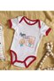 Bk Kids Red Baby Bodysuit with the Same Bubá Design - 1, 0-3 Months. - 2
