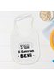 BK Kids "Cover Me" Design White Baby Bodysuit and Bib Gift Set-1, 12–18 months - 4
