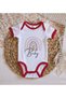 BK Kids Baby-Designed Red Baby Bodysuit-1, 12–18 months - 3