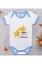 Bk Kids – “Take Me to My Aunt” Design – Blue Baby Bodysuit – Size 1, 12-18 Months.