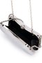 Studded, Clip-On, Double-Chain Strap Matrix Women's Evening Bag - 5