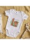 Bk Kids 1 Year Old Designed White Baby Bodysuit - 2, 0-3 Months. - 2