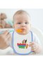Bk Kids Don'T Mess with My Dad - Designer Blue Baby Bodysuit and Bib Gift Set - 1, 12-18 Months. - 4