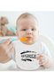 Bk Kids Afkurma Designed White Baby Bodysuit and Bib Gift Set - 1, for 0-3 Months. - 3