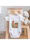 Bk Kids 1-Year-Old Designed White Baby Bodysuit and Bib Gift Set - 2, 0-3 Months. - 5