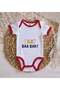 Bk Kids Az Baa Bak Designed Red Baby Bodysuit - 1, 0-3 Months. - 3