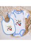 Bk Kids Cute Pilot-Designed Blue Baby Bodysuit and Bib Gift Set - 1, for Ages 12-18 Months. - 2