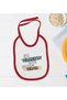 BK Kids Akul "If You've Finished Giving" Gift Set—1: Red Baby Bodysuit and Bib Set with Design—0-3 Months - 3