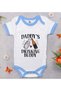 Bk Kids Daddy's Drinking Buddy Design Blue Baby Bodysuit - 1, 12-18 Months.