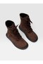 Coffee Suede (Otis) Women's Lace-Up Boots with Fur Lining. - 7